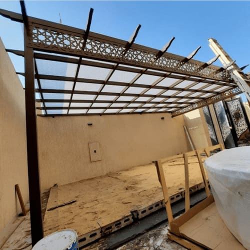 مظلات حديد للحدائق تركيب جدة 0509080904